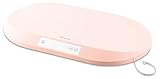 Nukido Babywaage Wiegeschale Baby Waage 40 kg Tragkraft 5 Gramm Genauigkeit Tara Holdfunktion Integrierte Messskala Rosa