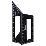 Gehrungsdreieck-Lineal – Professioneller 45/90-Grad-Winkelmesser Vierkant | Präzisions-Layout-Messwerkzeug, Tischlerdreieck-Lineal für Holzbearbeitung, Zeichnen, Schneiden, Winkelmessung und Heimimp