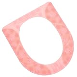 HOOTNEE Silikon Toilettensitzauflage Rutschfest Weich und Abnehmbar Ganzjahres Toilettensitzbezug für Bad und Öffentliche Wc’S Pink