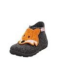 Superfit Jungen - Schuhe HAPPY Slipper, Modern, GRAU/ORANGE 4700, 30