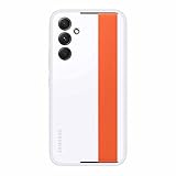 SAMSUNG Galaxy A54 5G Haze Grip Handyhülle, Schutzhülle mit abnehmbaren Riemen, US-Version, EF-XA546CWEGUS, Weiß