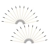 PENIKOKO 40 Stück Doppelseitige Holz Nagelhautschieber Schleifstäbchen Einweg Maniküre Werkzeug für Selbstgemacht Salon Präzise Nagelhautentfernung und Nagelglättung