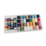 Nähgarn-Sortiment – verschiedene Farben, 32 Oberladung, 28 untere Last, Garn für Nähmaschine, Quiltgarn, Handstricken, Stickzubehör für Mutter, Großmutter, Freunde