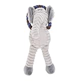 Naroote Interaktives Plüsch-Haustierspielzeug, Weiches, Hautfreundliches, Quietschendes Kauspielzeug mit Integriertem Sound für Hunde, Welpen, Kleine Haustiere (Elefant)