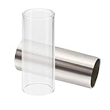 Slide Gitarre Set, XCOZU Anti-Pain Knuckle Protection Cover Slide Guitar 2 Stücke Gitarren Slider Glas und Gitarre Steel Slide, für Anfänger und Profis in Box für Gitarre, Bass
