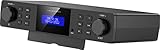 VR-Radio Unterbauradio: Unterbau-Küchenradio DAB+/UKW, RDS, Wecker, Timer, LCD-Display, AUX (DAB Unterbauradio, Radio Unterbau, kuchenradio)