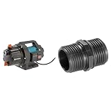 Gardena Gartenpumpe 3700/4 Basic: Bewässerungspumpe mit 3700 l/h Fördermenge & 01745-20 Adaptador, Standard, 20 x 20 x 30 cm