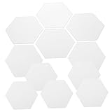 Kisangel 12 Stück Teiliges Acryl Hexagon Spiegel Wandtattoos Silber Selbstklebend Langlebig Spiegelnde Wanddekoration für Wohnzimmer Schlafzimmer Einfache Anbringung Glatten Oberflächen