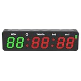 Magnetische Countdown -Uhr Eingebaute HIIT -Programm, Tragbare Timer -Timeruhr, Wiederaufladbare Trainingsintervall -Fitness -Digital -Timer mit Stoppuhr für Zuhause, Wohnzimmer, Büro, Garage
