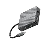 Typ C 7-Port HDTV Adapter Mit 4K 60 Hz RJ45 1000 Mbit/s USB3.2 Fast Dock Für Laptop/Telefon Aluminium Dockingstation