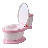 Vaguelly Töpfersitz Kunststoff Tragbarer Toilettensitz Für Kleinkinder Einstellbare Rutschfeste Für Selbstständiges Toilettentraining