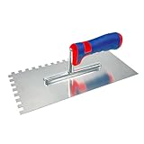 Zahnkelle Rostfreier Edelstahl Zahnglättekelle Zahnspachtel Putzkelle Glättekelle gezahnt Spachtelkelle