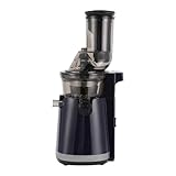 Entsafter Elektrischer Juicer Entsaftermaschine 250W Kompakt Saftmaschine Slow Juicer Fruchtsaftpresse Kapazität 800ML Saftpresse Spiralextrusionstechnologie mit 2 Tassen Dunkelblau