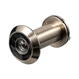 Homoyoyo Türspion mit Diebstahlschutz Türzuschauer Guckloch-Türspion gucken digitaler Türspion door camera Lochblende mit großem Betrachtungswinkel Türmelder Türzubehör alles Bronze Silver