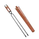 HAISENG Kohlenstoffstahl Holzkohlezungen Kamine Klemmen Outdoor Picknicks Camping Holzkohleclip Für Holzkohlezange