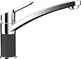 SCHOCK Küchenarmatur SC-90 Dusk – graue hochdruck Armatur CRISTALITE mit Festauslauf und Standard Norm-Anschlüssen