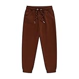 Chanpning Unisex Kinder Jogginghose Baumwolle Thermohose Jogger Fleece Hose Trainingshose Winterhose Sporthose Sweatpants Outdoor Hosen für Jungen und Mädchen 2-13 Jahre Alt
