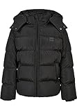 Urban Classics Jungen met capuchon voor jongens Jacke, Schwarz, 146-152 EU