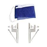 Amagogo Tischtennisnetz-Set, Pingpong-Klemmen, praktisches Trainingsgerät, Mesh-Pingpong-Netzständer-Set für Tour-Indoor-Outdoor-Sportarten