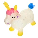 HOOTNEE Aufblasbares Spielzeugsprungpferd Babyspielzeug Pferdespielzeug Hüpfendes Pferd Pullover Für Kleinkinder Hüpfendes Tierisch Hüpfend Hüpftier Für Reitpferd Plastik
