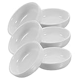 HOLIDYOYO 6St Löffelhalter aus weißem Porzellan le Geschirrwand Abendessen Förmchen Wurstbretter Obst snack bowl porzellanschüsseln Snack-Schälchen Gewürzplatten Soja-Dip-Gericht Keramik