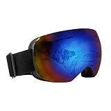 TingHaoO Outdoor-Skibrille für Damen und Herren, Weitsicht, beschlagfrei, Motorrad-Ski-Brille, Snowboardbrille, Outdoor-Sport, Skibrille