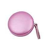 FDHBDF 1 Stück Rosa Tragbare Leder Runde Bandmaß, Einziehbare Nähen Bandmaß, Mini weiche geeignet für die Messung der Höhe, Brust, Taille, Hüften