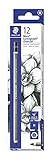 STAEDTLER Bleistift Mars Lumograph charcoal H matt grau Packung mit 12 Stück