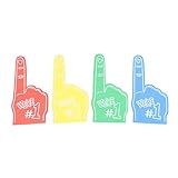 18-Zoll-Riesenschaumfinger, 4 Stück, We're Number 1 Universal-Schaumstofffinger, Fan-Cheerleading-Requisiten für Sportveranstaltungen, Spiele, Themenpartys, Feiern