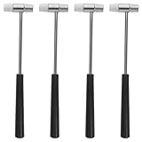 HONMEET 4 Stück Teiliges Mini hammer Weicher und Harter Schlagfläche Kompakt Leicht aus Robustem Stahl und Abs Multifunktional für Holzarbeiten Handwerker Heimwerker und Outdoor einsatz