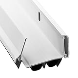 KS Hardware, zum Patent angemeldet, verstellbarer Doppel-Luftblasentürfeger, Zugluftstopper, Türdichtung für Außentüren, 4,5 x 91,4 cm, Weiß (91,4 cm, 5 Stück)