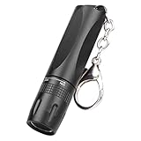 Housoutil Taschenlampe Kabellos Leistung Led Blitzlicht Schlüssel Blinker Uv-licht Black Aluminiumlegierung