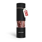 LARS NYSØM Chilimühle mit Edelstahl Schneideblatt I Premium Chili Cutter I Designer Gewürzmühle (Carbon Black)