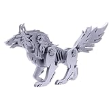 Metall Modell Kit Wolf - Metall Wolf Dekoration, Wolf Modell Kit Metall Modell Kit Kunst Und Handwerk Dekoration, Interessante Montage Abnehmbare Dekoration Puzzle 3