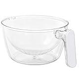 Waschschüssel | Kleine Waschschüssel,& Spülmaschinenfest | Plastikschüssel Ideal für Küche, Bad, Camping & Haushalt (Weiß)