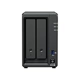 Synology DS725+ 40TB (Synology HAT5310-20T) 2 Bay Enterprise Serie mit Ryzen R1600, 4GB Ram (32GB max), 1x 2.5GbE, 1x 1GbE, 2X M.2 NVMe Steckplätze.DX525 Erweiterung über Type-C verfügbar