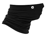Multifunktionstuch – Neckwarmer „Solid Cotton“ Schwarz