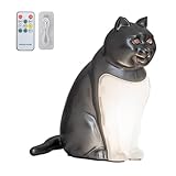 Cat Desk Lamp - Entzückende Katzen -LED -Nachtlicht, Berührungsempfindliche Silikonlampe | USB -Ladegeräusch -Effekt Schrittless Dimm -Nacht -Schreibtischlampe, süße Katzenlampe für Schreibtisch Kinde