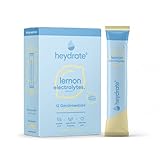 heydrate Elektrolyte Pulver zuckerarm & kalorienarm | Optimales Sportgetränk | Alternative zu isotonischen Getränkepulvern | 12 Getränkesticks | Made in DE (Lemon Electrolytes)