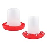 Hühner-Wasser-Futterspender | Automatischer Hühner-Futterspender – Futterspender für Bauernhof, Haustier, Hinterhof, Innenbereich, Scheune, Wachtel, Vieh, Outdoor
