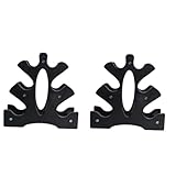 Supvox 2 Stück kleiner Hantelständer Hantelbaum Drahtlagerregal Einheit tragbar AC-Hantelspeicher Korb gym zubehör dumbbell rack swor Ständer für Kurzhanteln Fitnessgerätezubehör pp Black