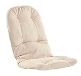 Korb-Outlet Schaukelstuhl Auflage Beige Polster Kissen 120x50 deutsche Herstellung Auflagekissen Kissenauflage für Schaukelsessel