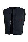 Qualitex X-Serie Unisex Weste in schwarz Größe L, Arbeitsweste für Herren und Damen, Softshell Schutzkleidung Arbeitsmantel mit vielen Taschen