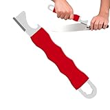 Yulokdwi Gartenscheren Schleifer | Universalscheren Feile Multifunktions Schraubendreher Kronkorkenöffner | Rutschfester Schraubendreher mit Flaschenöffner für Garten Küche Haus Garage Camping Jagd