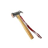 CAMPINGMOON Camping Hammer Hering Zeltpfahl Hammer Edelstahl eingebauter reiner Kupferkopf Holz Hand mit Zelt & Planenpfahl Entferner C5