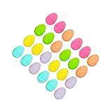 RCGOFOLLOW 24 Stück/Set Großpackung Ostereier zum Befüllen mit Überraschungen für Ostereierfunde und Familienpreisboxen Leere Eier Bunt