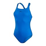 Speedo Damen Eco Endurance+ Medalist Badeanzug | Athletische Passform | Klassisches Design | Recyclingmaterial | Chlorbeständig | Besonders flexibel Badeanzug, Bondi Blue, 36