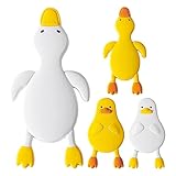 Moreeulsi Lustige Wandhaken, Entenförmige Wandhaken Kleiderbügel | Lustige Wandgarderobe, Kleine Klebe Kleiderhaken Wandhalterung für Schlüssel, Küchenutensilien, Handtücher