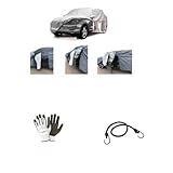 Kompatibel mit Citroen E-Berlingo Multispace Full Electric Feel Autoabdeckung mit Regenschutz mit Reißverschluss, Filzstift für Auto, kratzfest, Größe L 485 x 195 x 185 cm