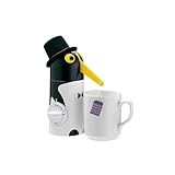 Küchenprofi Teezubereiter Tea Boy, mechanischer Teebeutel Entferner mit integrierter Eieruhr als Teewecker, lustiger Tee Pinguin Timer mit Hut als Geschenkidee, Küchen Gadget für Teeliebhaber, 7.5x14x20.5 cm